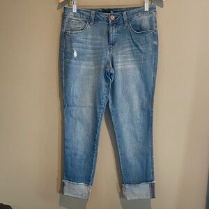 1822 Denim Light Blue Capri Jeans